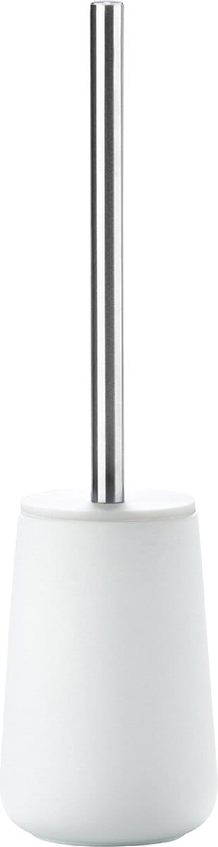 Zone Denmark Nova Toiletborstel met Houder - WC Borstel Vrijstaand - Toilet & Badkamer Accessoires - Porselein - 37 x 10,3 cm - Wit