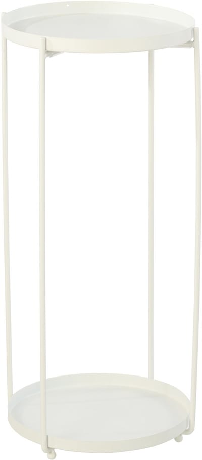J-Line bijzettafel Rond - ijzer - wit - small