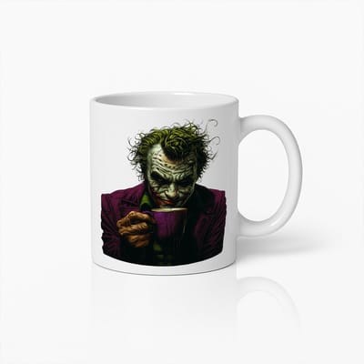 330ml Joker Karakter Koffiemok – Donkere Stripkunst Keramische Beker voor Fans