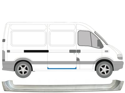 Schuifdeur reparatiepaneel binnen voor Opel Movano 1998-2010 / Rechts