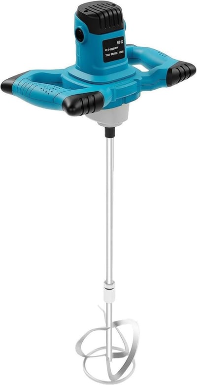 Betonmixer - Roerder Mortelmixer - Materiaalmengen - 6 snelheden - 1400 Watt - Blauw
