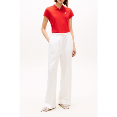 Tommy Hilfiger Th Script Slim Ss Polo Fireworks Taglia: S | Polo Outlet | Donna