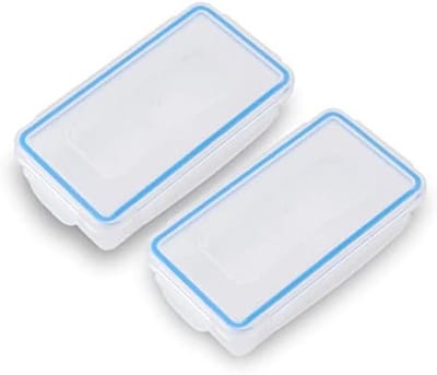 Batterij Opbergkoffer - Batterijhouder Organizer - Batterijen Beschermen - Doorzichtig Waterdicht - 9x5x2.4 cm - Transparant