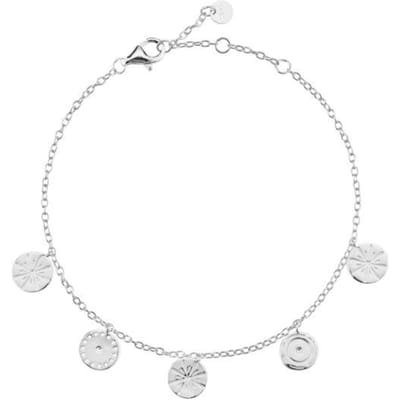 Nouveau Bracelet Charms Pièces Métal Or Argent Sterling 925 Femmes Bijoux de Luxe Bijoux Fins Fête Rock Punk white