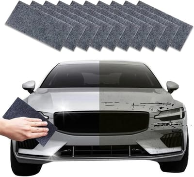 10 vellen microvezeldoek voor het verwijderen van krassen op autolak, ideaal voor autoonderhoud en lakbescherming, 10 cm * 20 cm