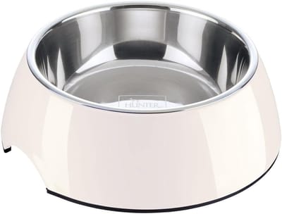 Duurzame Melamine Voerbak voor Hond of Kat met RVS Inzetbak