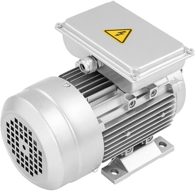 Elektromotor - Transmissiemotor - Betonmixer aandrijven - IP55 Beschermingsklasse - 075 kW - Zilver