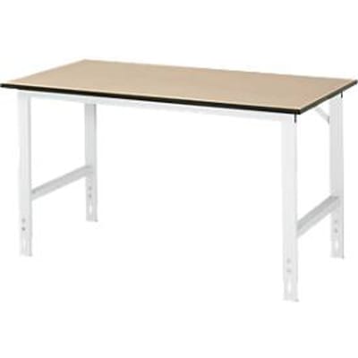 Table de travail, plateau en MDF, l. 1500 x P 800 x H 760-1080 mm