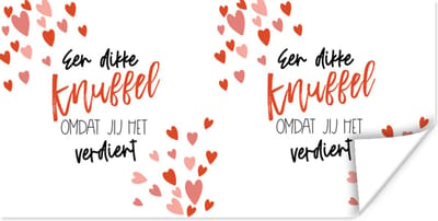 Poster Beterschap - Quotes - Rood - 120x60 cm