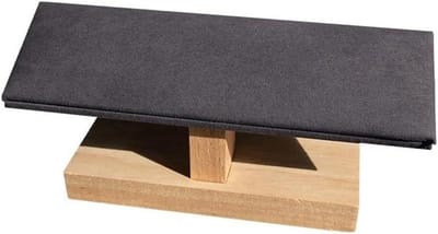 Sieradenrek - Horlogestandaard Display - Sieraden Presenteren - Stabiele Houten Basis - 20 cm Lengte - Grijs