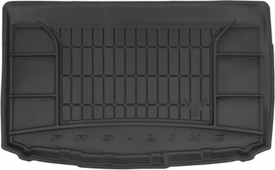 LuxGear Geschikt voor KIA Stonic vanaf 2017 - Kofferbakmat - Lage Vloer - TPE Rubber - 5 cm Hoge Rand - Organizer