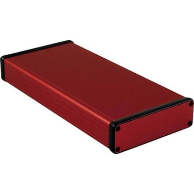 Hammond Electronics 1455L2201RD Profielbehuizing 220 x 103 x 30.5 Aluminium Rood 1 stuk(s)