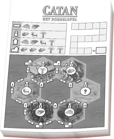 999 Games - Catan - Scoreblokken Catan: Het dobbelspel - Scoreblok