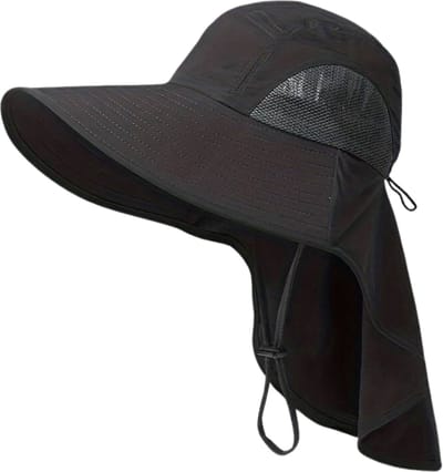 Livano Zonnehoed - Reishoed - UV Beschermende Hoed - Bucket Hat - Festival - Pet - Hoedje Voor Dames & Heren - Hoofdbescherming - Zwart