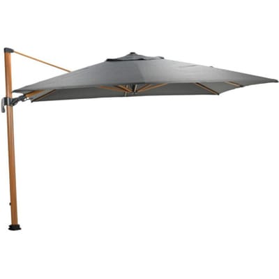 Garden Impressions Hawaii big pole ii parasol 350x350 cm l. teaklook -royal antraciet