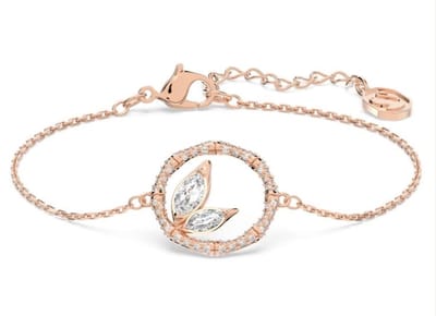 Swarovski armband Dellium 5645376 | rosé met kristallen en rosegoudkleurige plating | luxe sieraden voor dames, symbolische armband