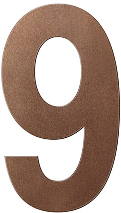 Huisnummer - Brons Kleur - RVS - GPF - Bronze blend 9, 150 mm