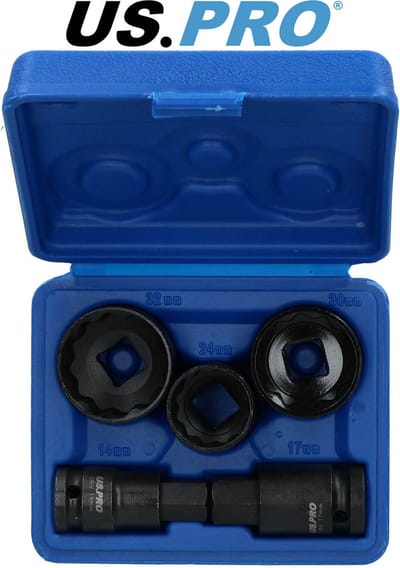 Aandrijfas kracht doppenset voor VAG-voertuigen 12-kant 1/2" 5-delig