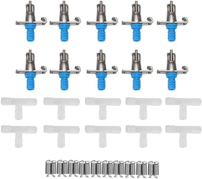 Automatisch Drinkwatersysteem voor Kleine Dieren - 10 Stuks Nippeldrinkers voor Konijnen, Cavia's en Fretten