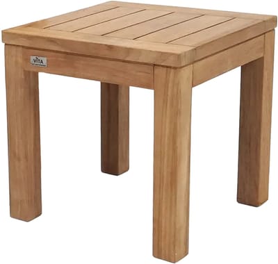 Bijzettafel Colombo 40x40 teak van Vita