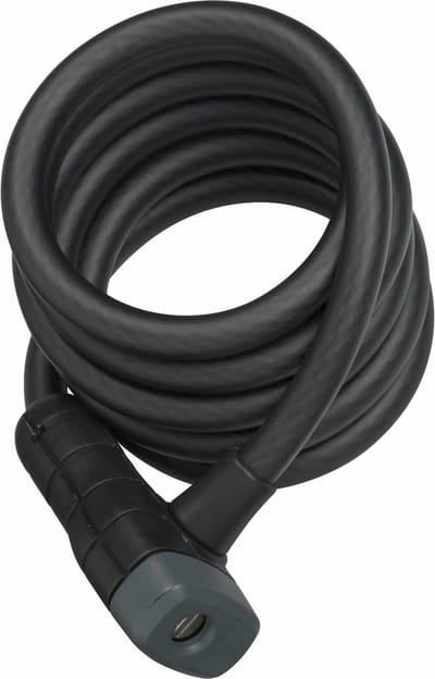 ABUS spiraalkabelbooster 6512K/180 - fietsslot van superflexibele spiraalkabel - ABUS-Security Level 4 - 180 cm