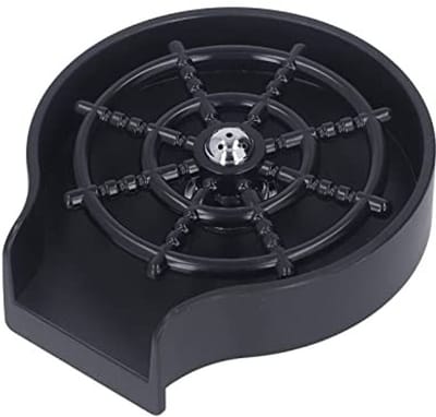 Dailygoods- Bekerreiniger Snelle en Efficiënte Reiniging - Glazenspoeler - Kunststof/Roestvrij Staal - Voor Alle Soorten Koppen - Lichtgewicht - Gewicht 355 g