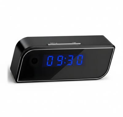 KAD® Spy Camera - Smart Beveiligingscamera – Indoor Wifi Camera met App – Full HD – Nachtzicht – Bewegingsdetectie - Zwart - 12cm x 7cm x 3cm