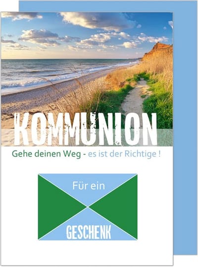 Communie Kaart - Geldgeschenk Kaart - Bijzonder Vieren - Hoogwaardig Design - 115 x 17 cm - Wit