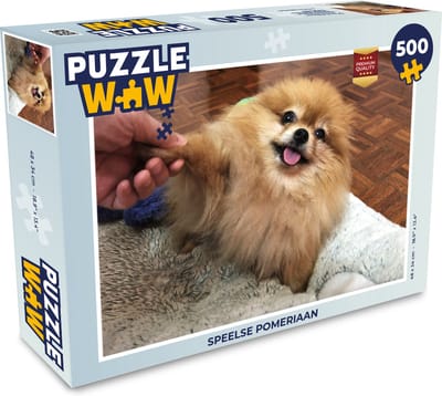 Puzzel Speelse pomeriaan - Legpuzzel - Puzzel 500 stukjes
