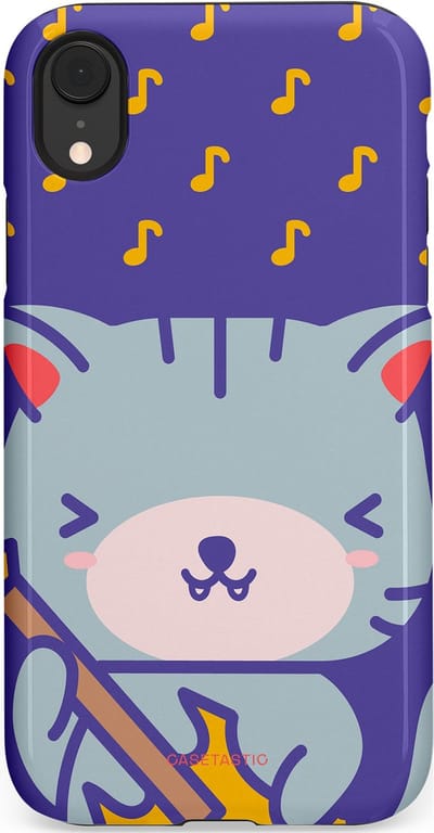 Casetastic Hoesje Geschikt voor Apple iPhone Xr - Stijlvolle Beschermende Duo-layer Case - Katten beat