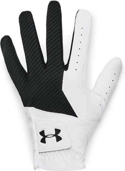 Under Armour Heren Golfhandschoen Medal Wit/Zwart Linker handschoen (rechtshandige speler) Mt. XXL