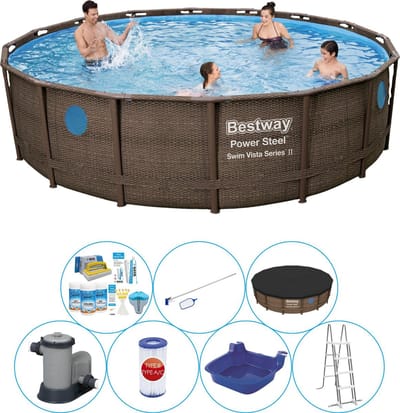 Power Steel Swim Vista ROND 549x122 cm - Zwembad Set