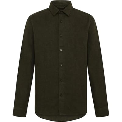 Flanellen overhemd met lange mouwen KnowledgeCotton Apparel Dune