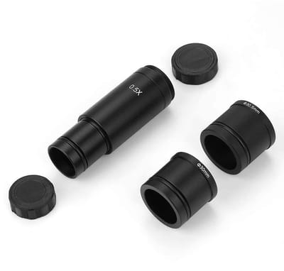 Allecto - Lensadapter - C-mount - Compact en gebruiksvriendelijk - Zwart - Geschikt voor microscopen - 0.5x vergroting - Perfect voor digitale came...