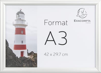 Exacompta 5x Aluminium muurlijst A3 - Zilver - 8394358D