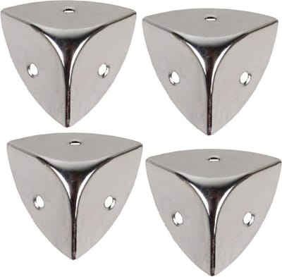 I-FIX kofferhoek / kisthoek 25mm gepolijst metaal | 4 stuks