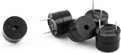 Elektronische Buzzer - Alarmzoemer Pieper - Waarschuwing Geluid - 2 Terminal - 10 g - Zwart