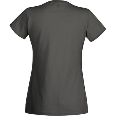 Fruit of the Loom Dames/vrouwen Lady-Fit Valueweight Short Sleeve T-Shirt (Pak van 5) (Licht Grafiet)