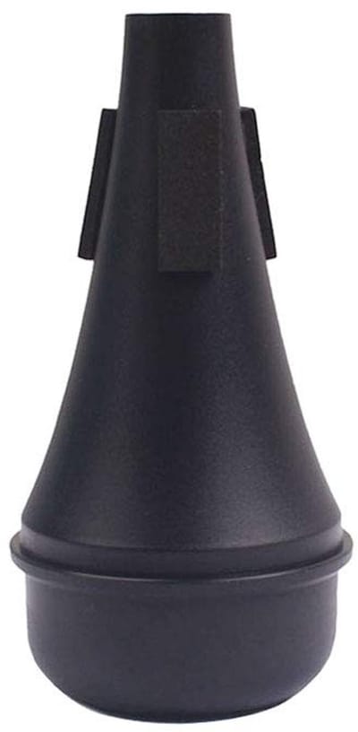 Dailygoods- Oefenbeker Lichtgewicht - Trompet Demper - Geluiddemper - Kunststof - Zwart - Hoge Kwaliteit - Trompetdemper