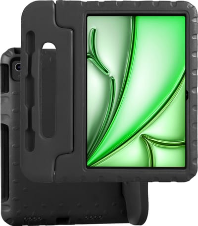 Hoesje Geschikt voor Apple iPad Air 6 (2024) - 11 inch - 6e Generatie - M2 - Kinderhoes Shockproof Bumper - Kidsproof Case - Tablet Hoes - Kinder Hoes Cover - Zwart