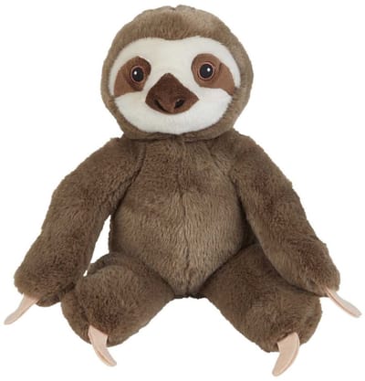 Pluche Luiaard knuffel - 23 cm - knuffeldieren - zoogdieren - voor kinderen - boomklimmers - speelgoed