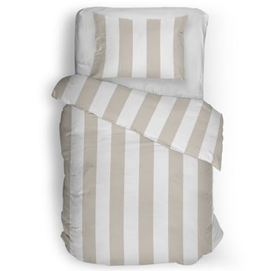 Snoozing Kristy Dekbedovertrek - Eenpersoons - 140x200/220 cm - Beige