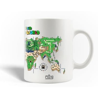 Keramische Mok - Super Mario - 30cl - Wit - Vaatwasmachinebestendig - Rond
