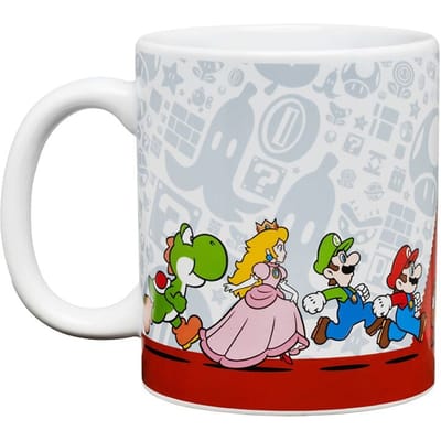 Super Mario Mug – Officieel Gelicentieerde Nintendo Keramische Beker, 350 ml, Perfect Cadeau voor Gamers- Paladone