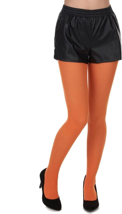 NINGBO PARTY SUPPLIES - Oranje panty's - M / L - Accessoires > Panty's en kousen