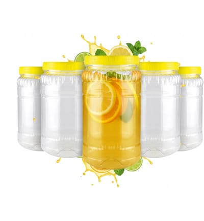 Bimberek - Plastic Voedselopslagpot - Transparant - Multifunctioneel - 2L