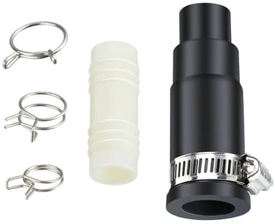 Dailygoods- Afwasmachine Aansluitset Snel en Eenvoudig - Afvoerslang Connector - Slangklem - Veerklemmen - Kunststof - Geschikt voor Diverse Slangmaten