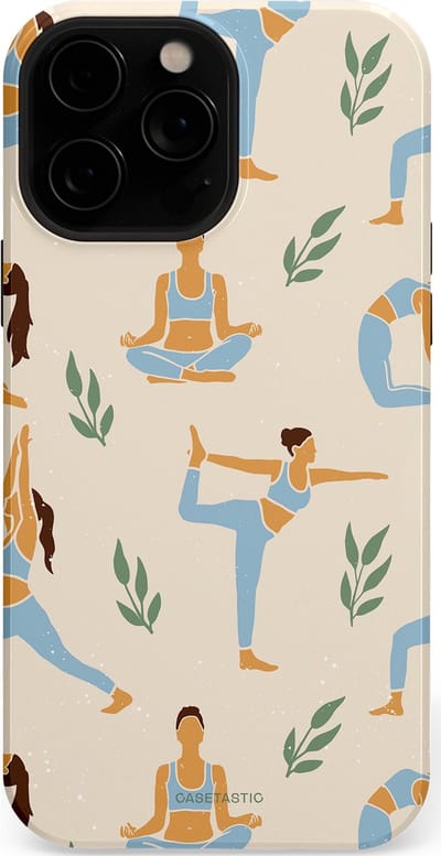 Casetastic Hoesje Geschikt voor Apple iPhone 13 Pro Magsafe - Stijlvolle Beschermende Duo-layer Case - Yoga zen