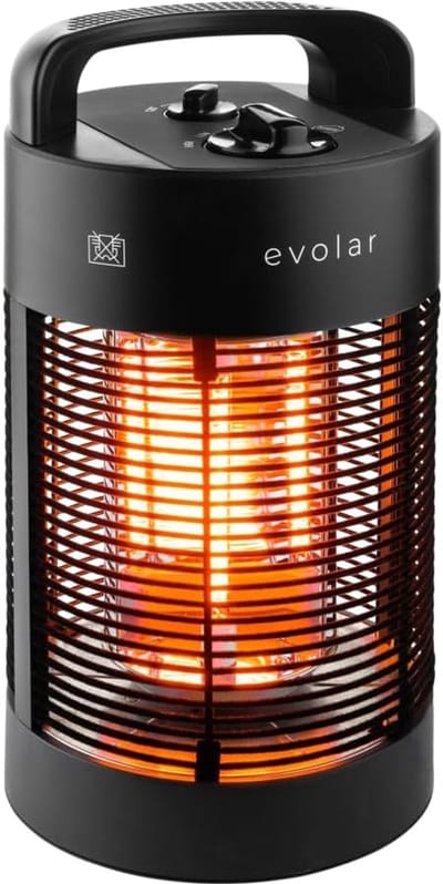 Infrarood Heater 700 W - Mobiel en energiezuinig - 360° oscillatie - Veilig voor binnen en buiten - ShopVlot