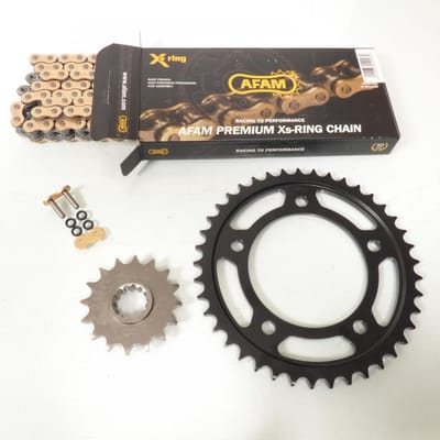 Kit chaîne Afam pour moto Honda 1000 VTR F 1997 à 2006 16x41 pas 530 Neuf